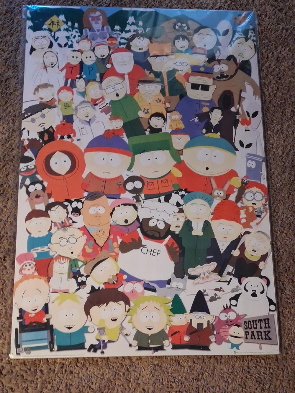 South Park Character Collage Poster - Colorful Ensemble